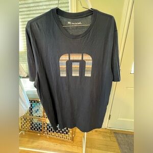 Travis Mathew Logo Blue Tee